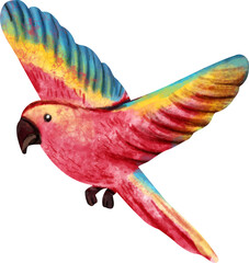 watercolor macaw © Je