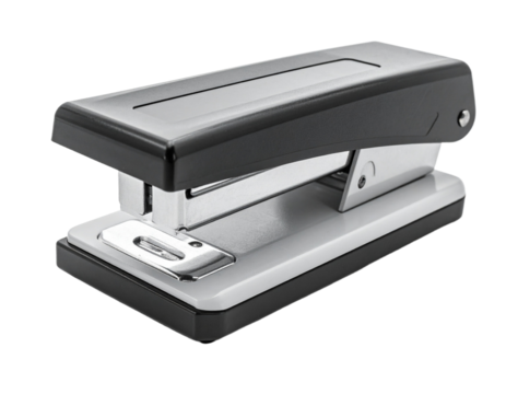 Isolated stapler with transparent background for office and business use