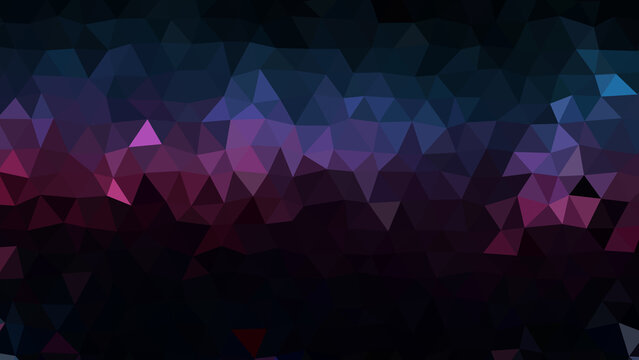 Abstract. Vibrant. Geometric. A vibrant synthwave-style abstract background with a low poly pattern of pink and purple, perfect for a music event poster, a retro gaming theme, or a dynamic website