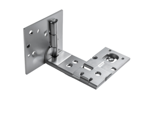 Metal bracket angled isolated on transparent background