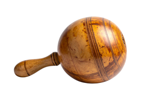 Wooden gavel isolated on transparent background for legal and judicial themes