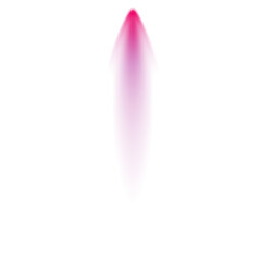 Isolated magenta gradient shield shape with a pointed top on a black background in the center on transparent background