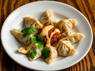 Falafel dumplings: Chinese dumplings filled with Middle Eastern falafel