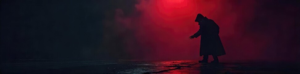 A shadowy figure clandestinely removes a dark object, leaving behind an empty space The scene is dimly lit, emphasizing the secretive nature of the theft , stolen goods, hidden