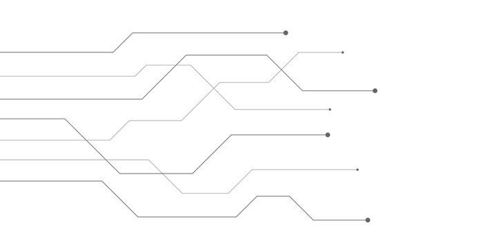 Abstract futuristic circuit board Illustration, Circuit board with various technology elements. Circuit board pattern for technology background. Vector illustration