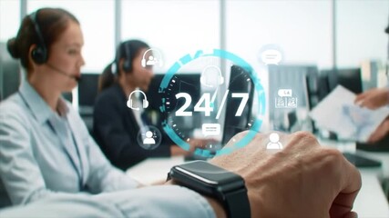 24/7 Customer Service with Digital Holographic Interface - Powered by Adobe