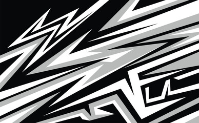 Illustration Vector graphic of Abstract Racing Stripes Background With Grey And Black Color fit for Racing Design etc.