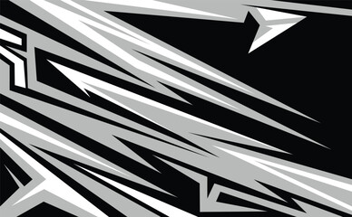 Illustration Vector graphic of Abstract Racing Stripes Background With Grey And Black Color fit for Racing Design etc.