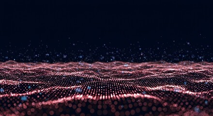 Futuristic big data visualization with glowing network connections, digital streams, and dynamic flow for AI, analytics, and technology concepts.