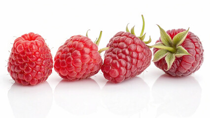 Fresh Raspberry isolated in white background