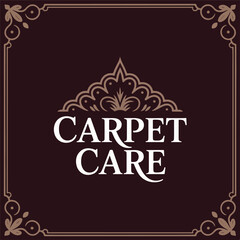 Carpet Care Logo Design | Professional Cleaning Service Branding for Home Interior Maintenance and Renovation