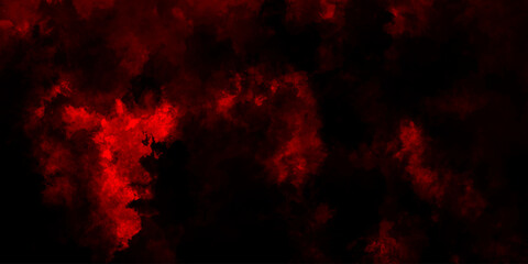 Dark red powder explosion cloud on black background. Abstract red and black grunge texture smoke. smoke fog misty texture overlay on dark black. paranormal red mystic smoke, clouds for movie.