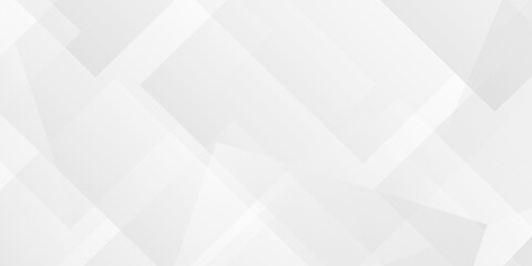 Obraz premium Abstract tech gradient white, gray creative triangle geometric technology space rectangle randomly arranged white lines transparent background. luxury web overlap presentation design. 