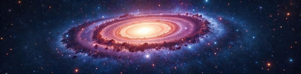 A breathtaking view of the Andromeda galaxy, swirling with cosmic dust and stars, a mesmerizing celestial dance light years away , spiral galaxy, celestial bodies, celestial