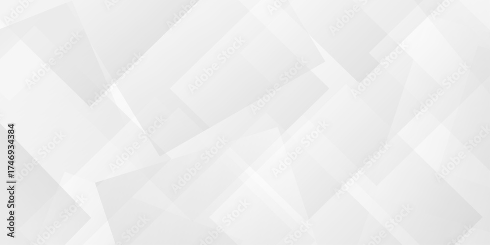 Wall mural abstract tech gradient white, gray creative triangle geometric technology space rectangle randomly a