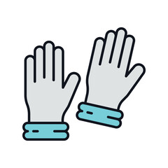 Stethoscope  icon with white background vector stock illustration