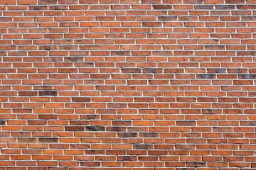 Background from an old wall made of red bricks