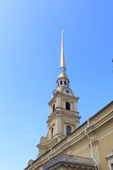 Historical church in the Peter and Paul Fortress.	