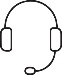 Headphone Audio Line Icon