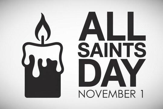 All Saints Day November 1 Candle Icon Keywords: all saints day, november 1, candle, icon
