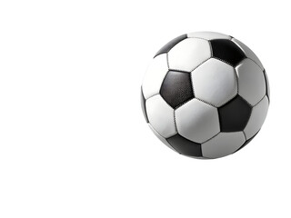 Fototapeta premium classic black and white soccer ball football sport game isolated on transparent background
