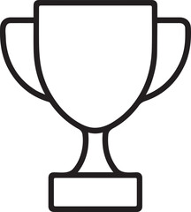 Trophy Cup Outline Vector