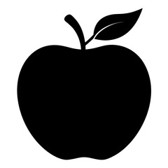 Apple Silhouette Vector