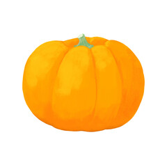 黄色いカボチャのイラスト