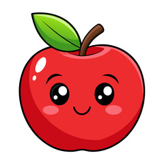 Cute Apple Vector