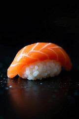 Close-Up Shot of Fresh Unagi Roll Sushi