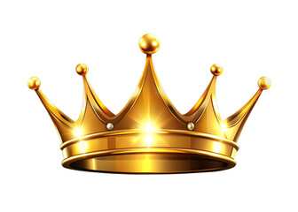 A majestic golden royal crown adorned with jewels against a deep black background