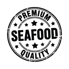 Premium seafood quality stamp