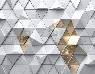 Reference Image　白と金のタイル