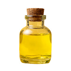Golden Yellow Liquid in Clear Glass Bottle - Professional Stock Photo