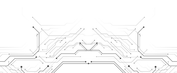 Vector abstract digital Technology black circuit diagram concept