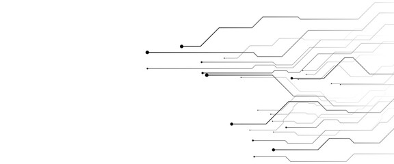Vector abstract digital Technology black circuit diagram concept
