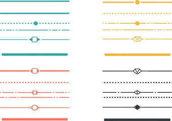 Modern Graphic Design Elements: Line Dividers Collection