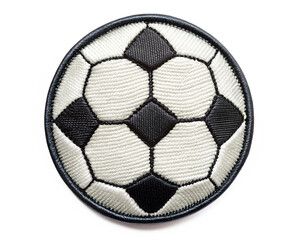 Soccer ball patch isolated on transparent background