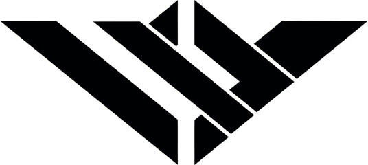 Abstract Black Geometric Shape