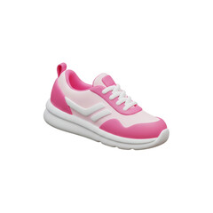 Stylish pink and white athletic shoes suitable for casual wear and workouts in vibrant spring fashion
