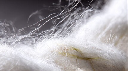 Close-up texture of soft fluffy fibers