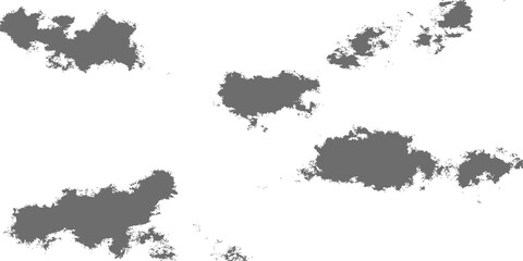 Obraz premium Vector grunge background set with paint texture and country borders of Europe, Greece, Ireland, and the whole continent map