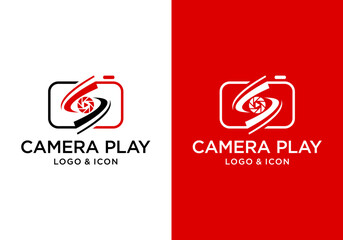 digital camera photo logo icon vector design
