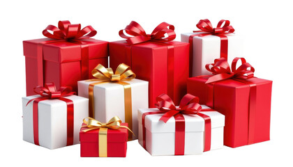 Obraz premium Festive Gift Collection Holiday Season Photo Studio Close-up Celebratory Decorations