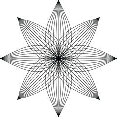 black and white lotus flower vector