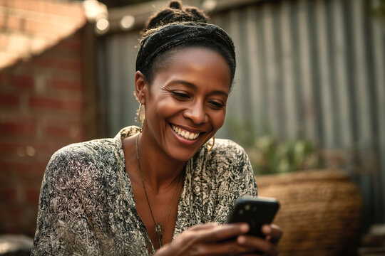 Close-up of a middle-aged woman