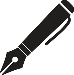 Classic fountain pen symbol of writing education and literature