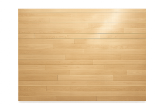 Light wooden floor planking texture with transparent background