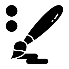 Modern design icon of art brush 