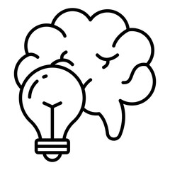 An icon design of creative mind
